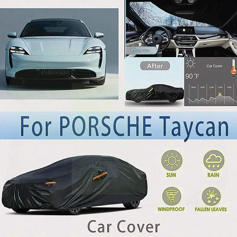 

Для наружной защиты полной для PORSCHE Taycan водонепроницаемый пылезащитный снежный чехол солнцезащитный козырек автомобильные чехлы