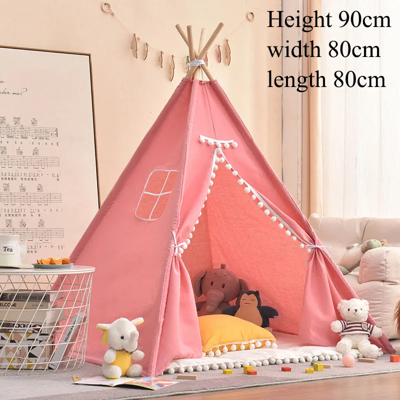1.1m Kid Indoor Tent Children's Tent Princess Outdoor Play House Visible window Anti-mosquito Teepee Tipi Tents