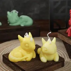 Candle Wax Molds Plaster Clay Mold Thick Soft Easy Release Dragon Silicone Mold For DIY Desk Decor Home Table Romantic