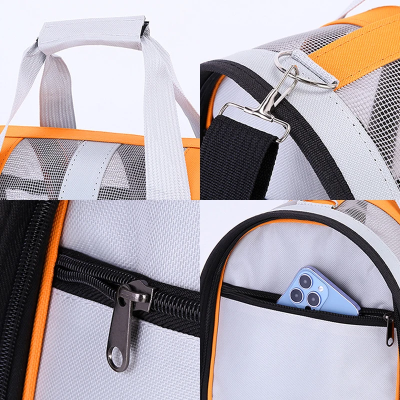 حامل سفر ناعم الوجه للحيوانات الأليفة ، حقائب طيران محمولة ، حقيبة حمل للسفر ، حقيبة كتف واحدة ، كلب وقطة ، جرو وهريرة #3