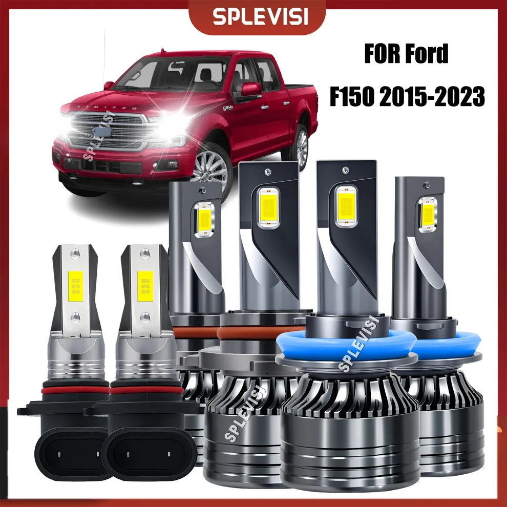 2/4/6Pcs 9005 H11 LED Car Headlights CSP High Low Beam H10 9145 Fog Lamp For Ford F150 2015-2023 2016 2017 2018 2019 2020 2021