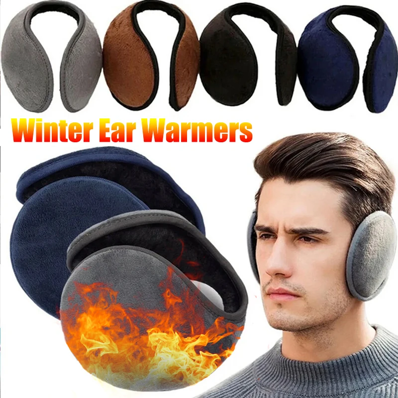 Cache-oreilles en fourrure épaisse pour hommes et femmes, cache-oreilles en velours, protège-oreilles, extérieur, cyclisme, ski, chaud, peluche, sourire, hiver