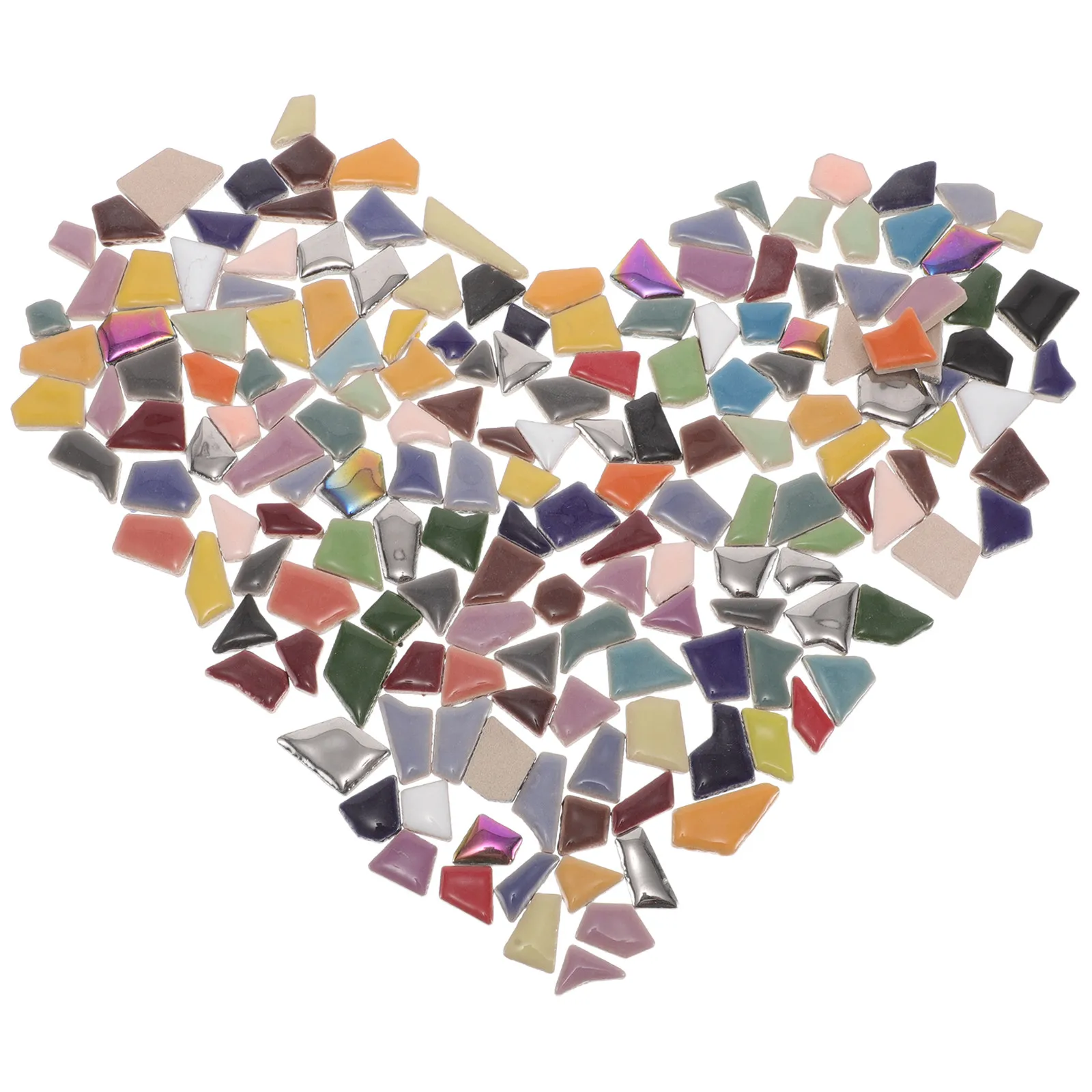 

1Set Ceramic Mosaic Loose Pieces Irregular Handmade Craft Material for DIY Home Decor Projects Tiles Supplies Home Decor