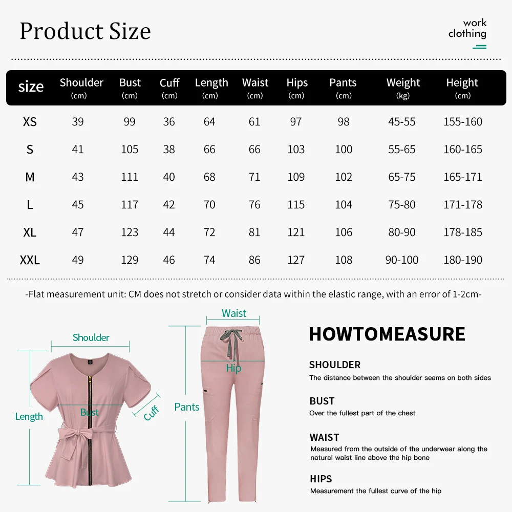 Oraal ziekenhuis Medisch pak Gezondheidszorg Verplegingsset Korte mouw Ademend Scrub Uniform Veelkleurige Apotheker Werkkleding Pakken