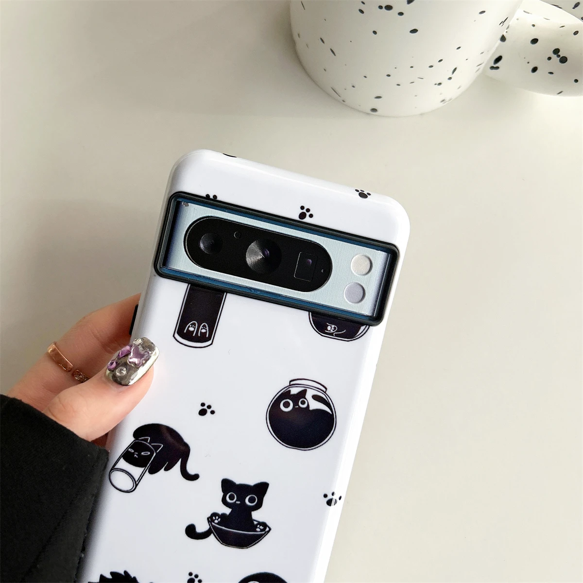 Cute kitten Full package Two-In-One film case suitable for Google Pixel 8 7 6 Pro 8A trendy phone cases for men and women