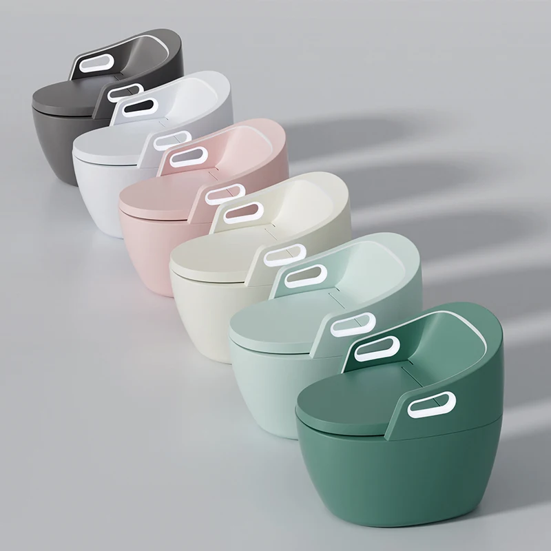 

sk-Smart Modern All-in-One Elongated Dual Automatic Flush Bathroom Toilet Foot Sensor Operated Heated Bidet LED Remote Control#