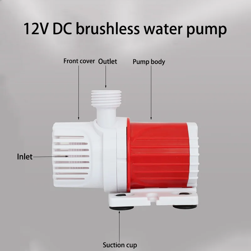 12V DC Brushless Small Submersible Pump Suitable for Aquarium Fish Tank Fountain Pool Garden