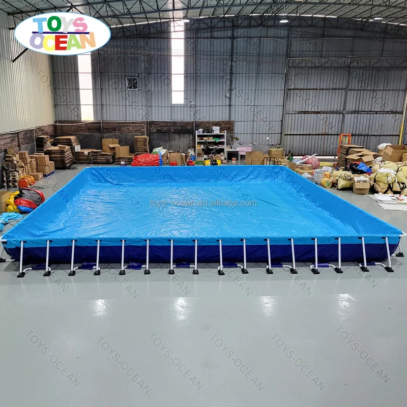 Customize PVC Easy Set Rectangular Metal Frame Above Ground Family Outdoor Swimming Pool Pools Swimming Outdoor Water Park