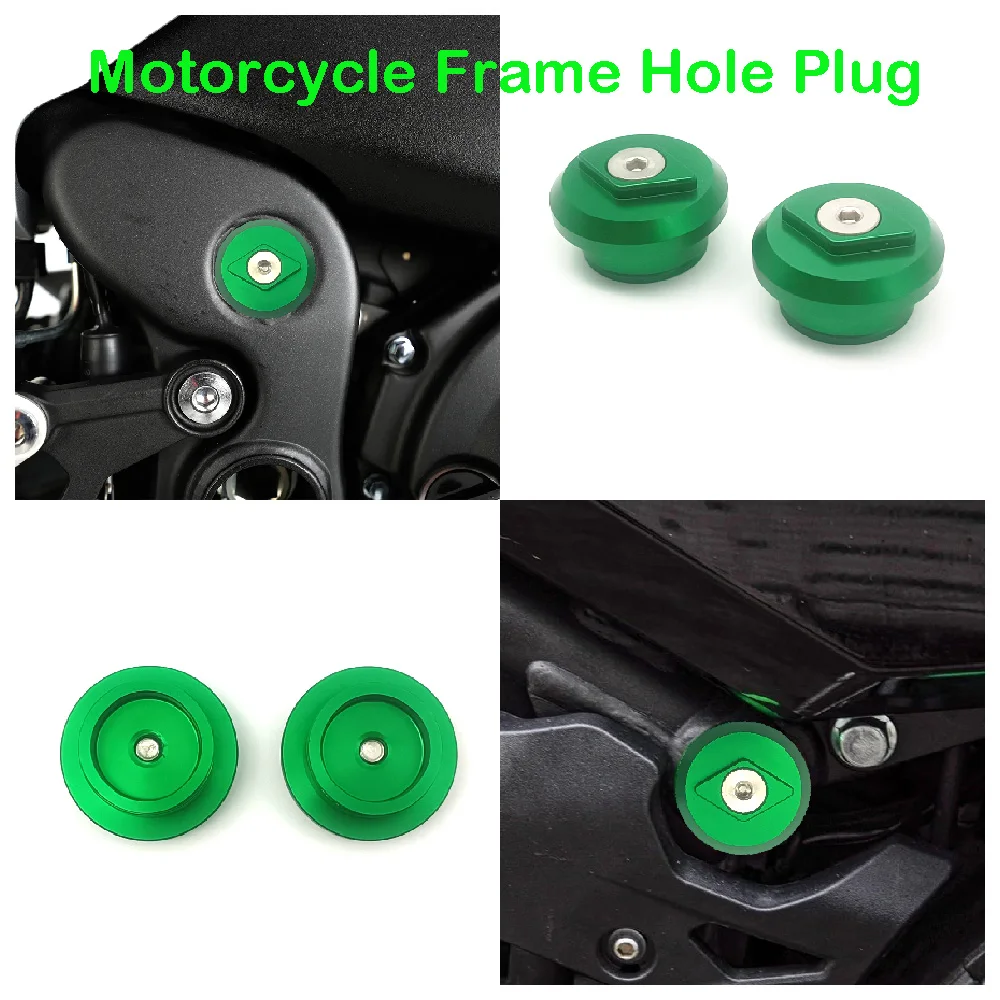 

Fits for Kawasaki Ninja 500 SE Ninja400 250 ABS Z500 Z400 Z250 2018-2026 Motorcycle Frame Plug Hole Caps Decorative Cover Kits