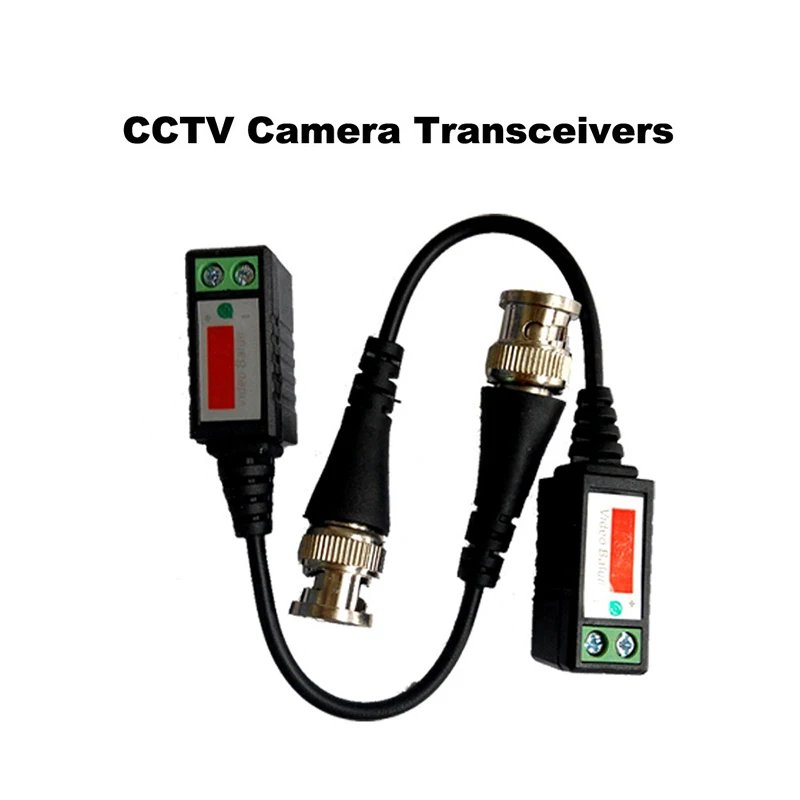 BNC CCTV Balun فيديو ملتوي ، أجهزة إرسال واستقبال سلبية ، UTP ، كابل CAT5 ، AHD ، CVI ، TVI ، 2