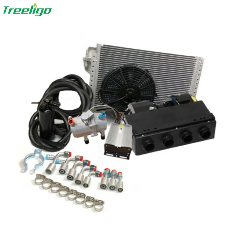 

12V Air Conditioning Kit Under Dash Cooling Evaporator Compressor 3 Level ac evaporator for vehicle