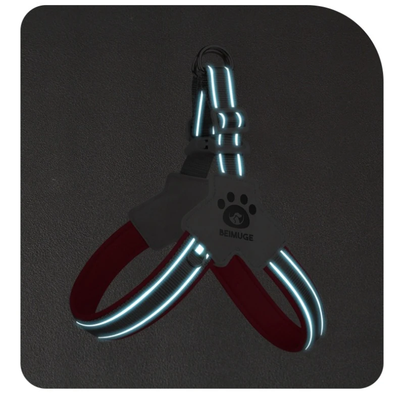 Corgi-Tested Y-Leash  Gentle Neck Support Harness - Perfect for Small & Medium Breed Adventures!