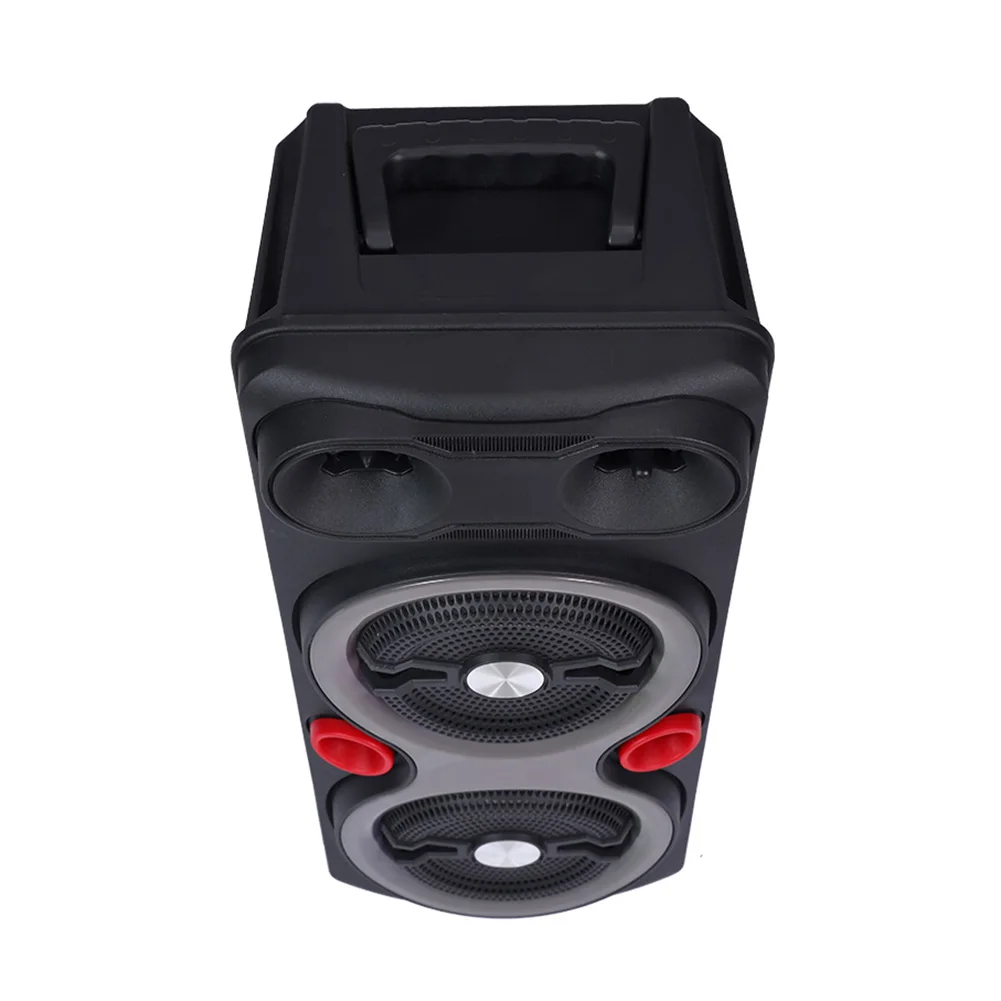 

6,5-дюймовый беспроводной динамик с микрофоном, уличный портативный сабвуфер, качество звука Hi-Fi, RGB-подсветка, быстрая зарядка, 1800 мАч.