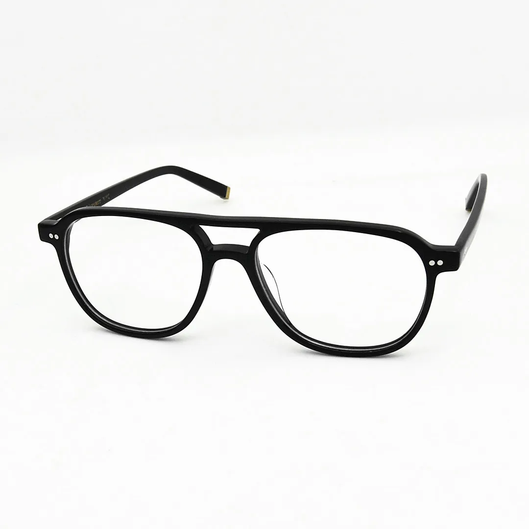 55mm BJORN Oversized Aviator Glasses for Large Face, Premium Acetate Frame with Keyhole Bridge, Designer Eyewear for Men Women