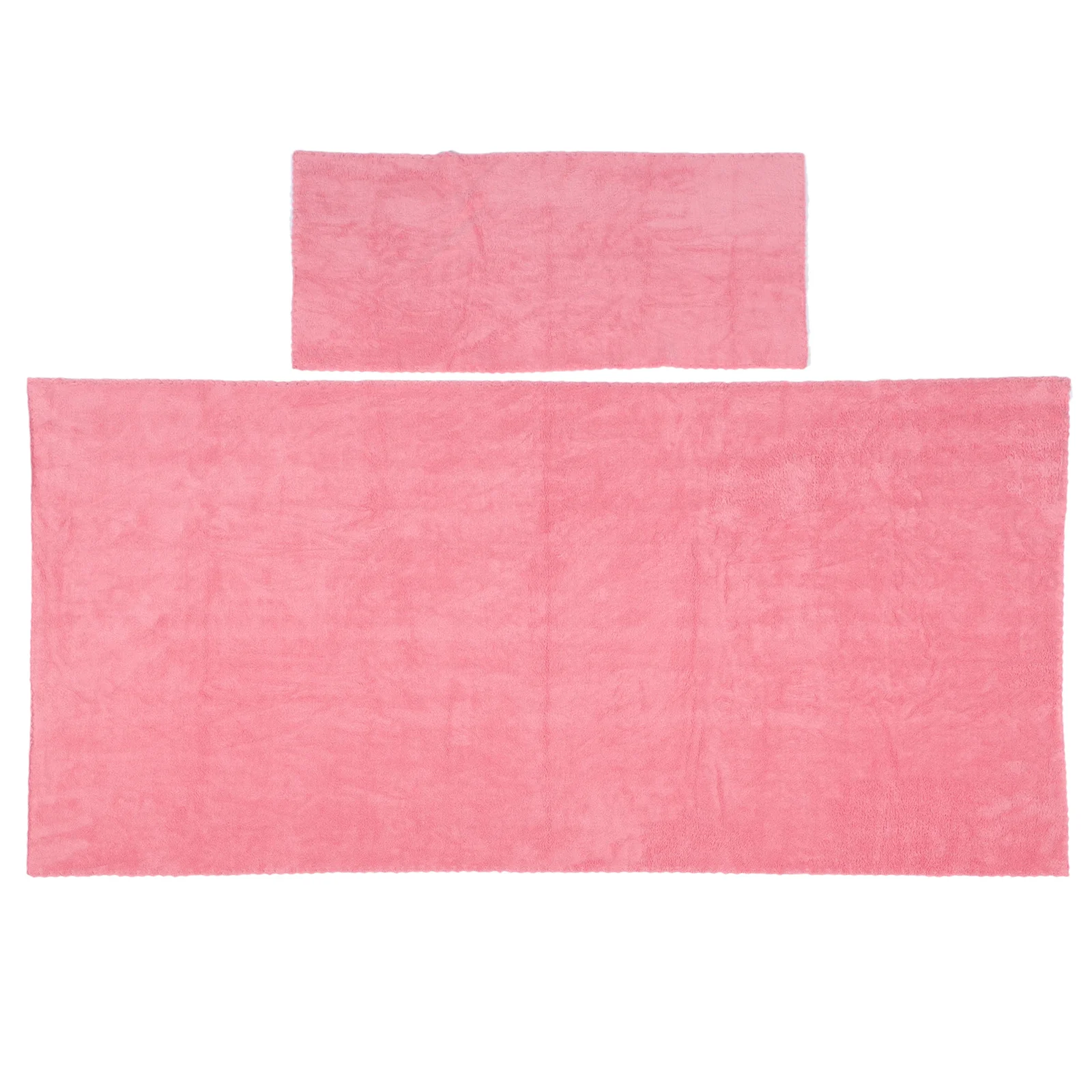 1Set Coral Fleece Towel Super Absorbent Bathing Towel Nohairshedding Colorfading Suitable Students Home Workers