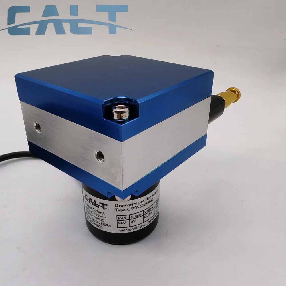 CALT CWP-S1500mm Czujnik przemieszczenia typu potencjometru, czujnik położenia, przetworniki liniowe z linką. — zdjęcie 7