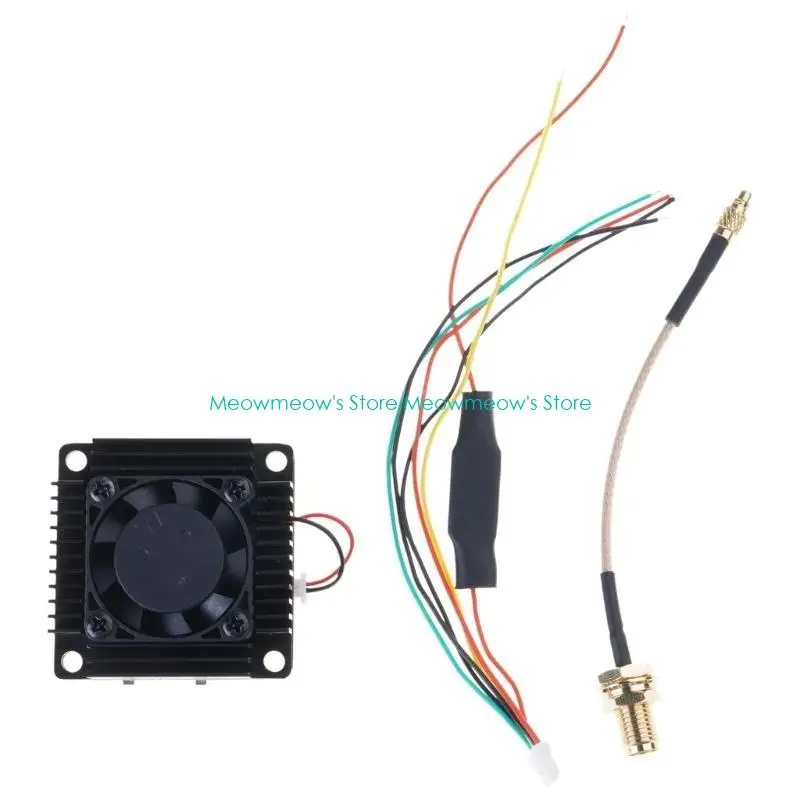 W91A 1 SET 5.8GHz 3000MW FPV جهاز إرسال فيديو مع سلك اتصال لـ AAV