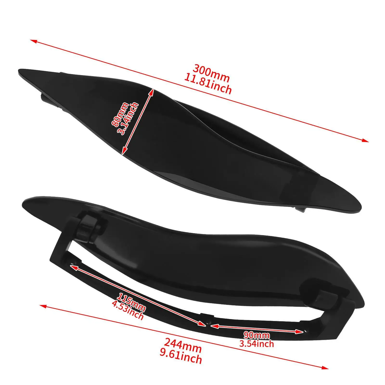 انحراف الهواء للزجاج الأمامي احترافي سهل التركيب، ملحق قوي، خفيف الوزن، بديل منحرف الرياح #6