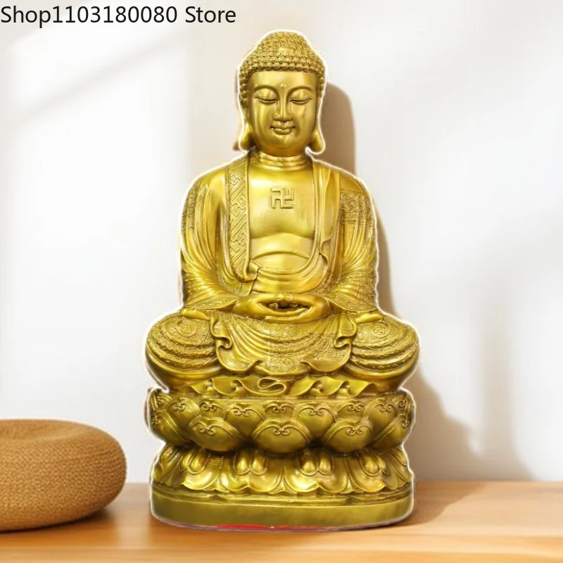 

Copper Brass Shakyamuni Sakyamuni Buddha statue Gautama Buddha For Temple Home decor Large size 23cm,29cm,39cm,47cm