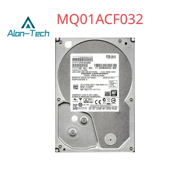 For To-shiba MQ01ACF032 Hard Drive 320GB SATA 6Gb/s 2.5 Inch 16MB 7200 RPM HDD