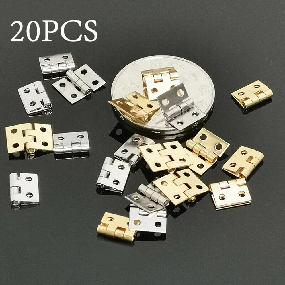 

Screws Mini Hinges Mini Hinges Home Improvement Small Hinges 20Pcs Dolls Home Improvement House Furniture Accessory