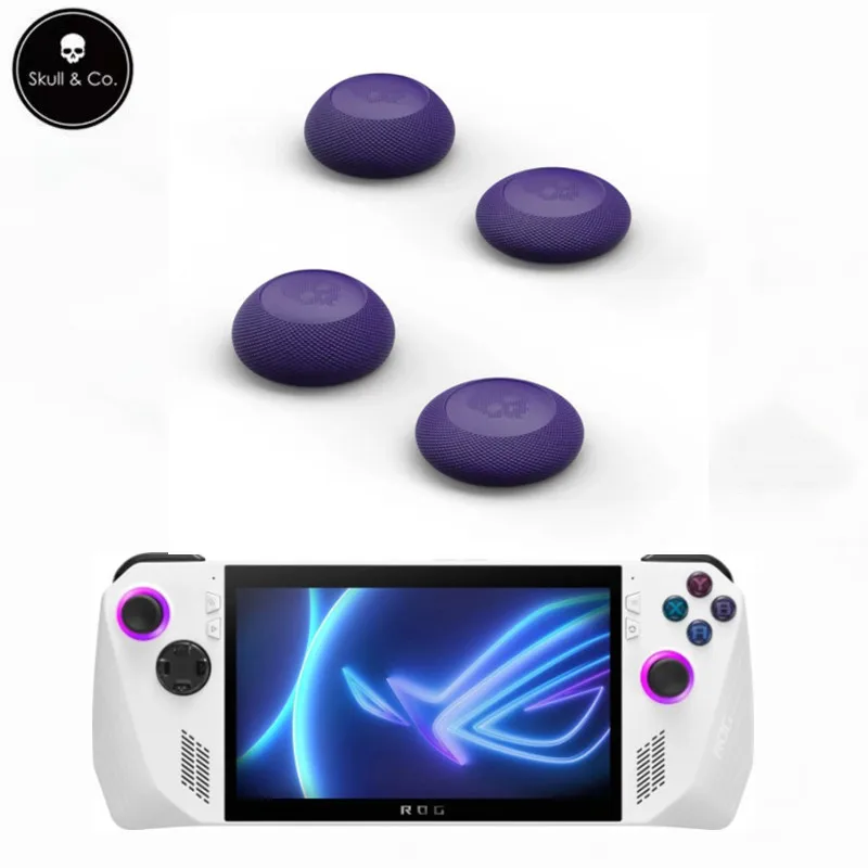 Skull & Co. Skin CQC und FPS Daumengriffe Joystick-Kappe Analogstick-Abdeckung für Steam Deck/Steam Deck Oled/ROG ALLY X 4 Stück