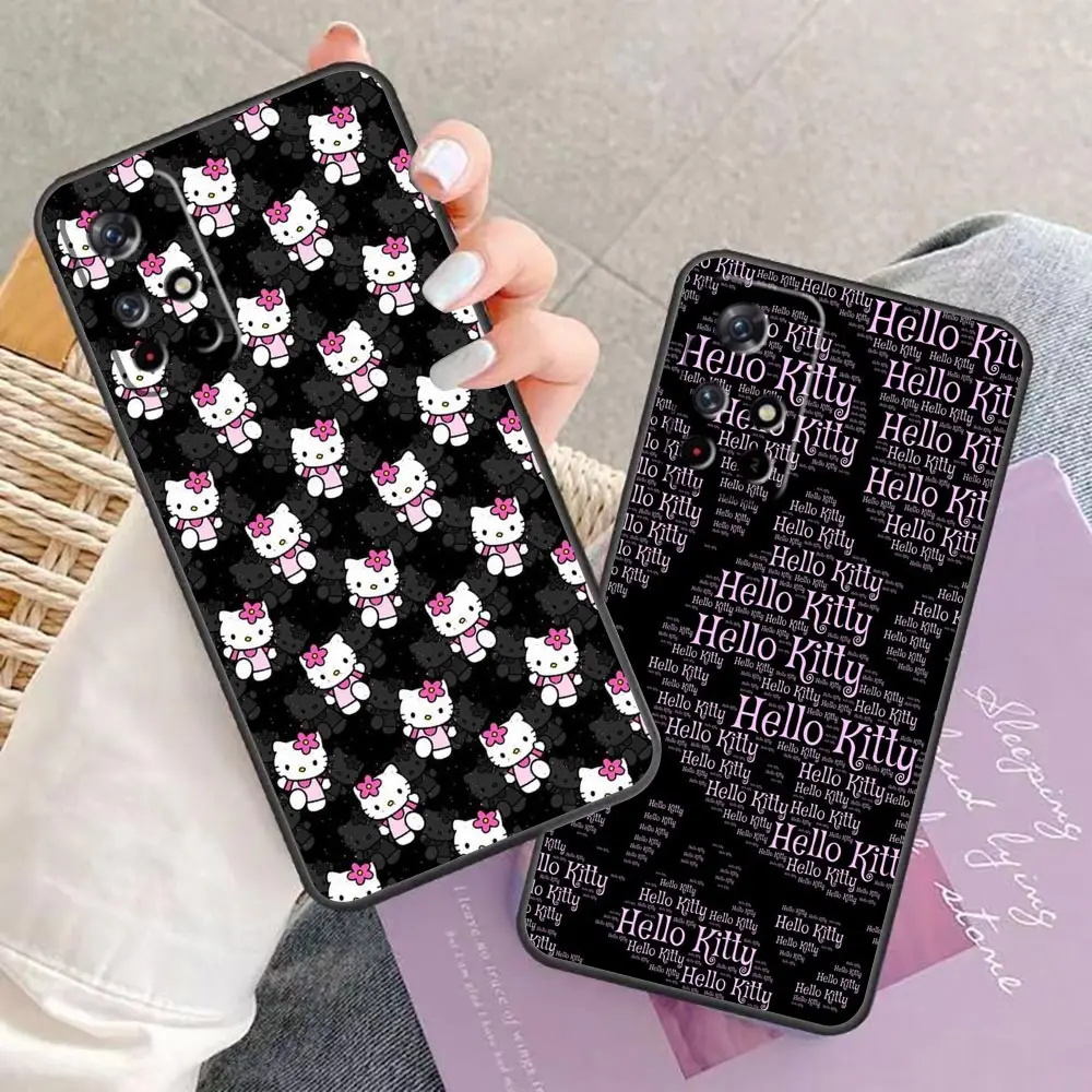 Case For Redmi Note 12 11 10 9T 9S 9 8T 8 7 6 5 5A 4 3 GO Pro Aprime 5G 4G Case Funda Cqoue Shell Anime Cute H-Hello K-Kitty Cat