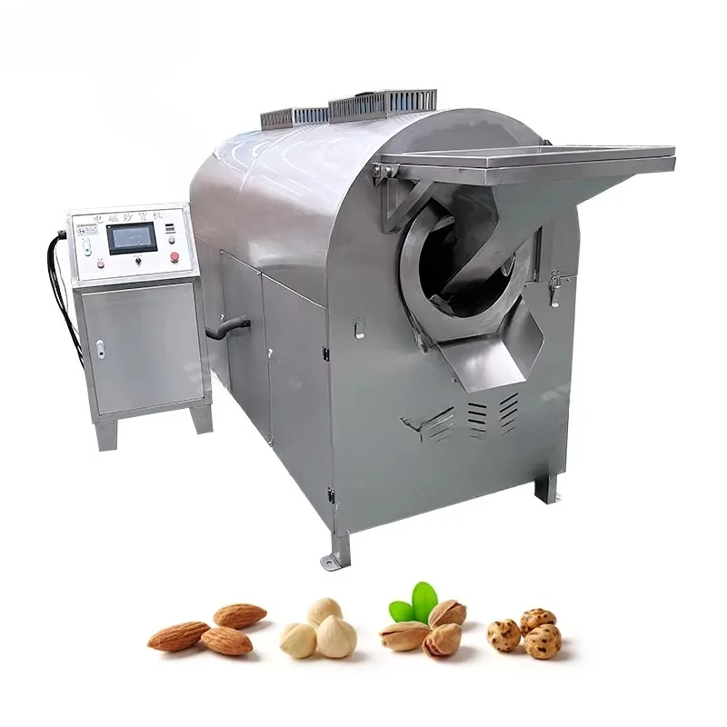 Custom Made Automatic Spice Roasting Machine Electromagnetic Stainless Steel 304