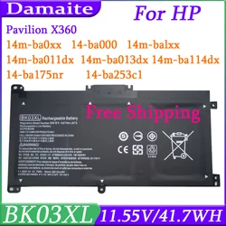 BK03XL Battery for HP Pavilion X360 14-BA 14-BA008TU 14-BA103TU 14-BA159TX 14m-ba013dx 14m-ba011dx 916811-855 916812-855 3ICP6/6