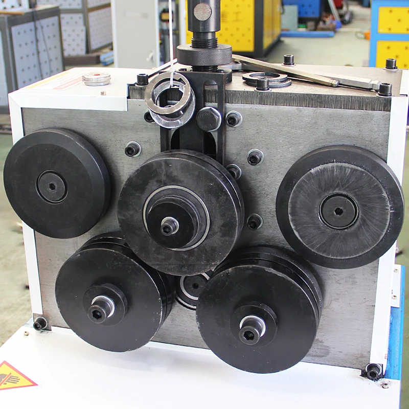 HVAC Duct Angle Iron Bending Machine Electric Profile Roll Bender for Angle Steel Flat Bar Channel Steel Coiling