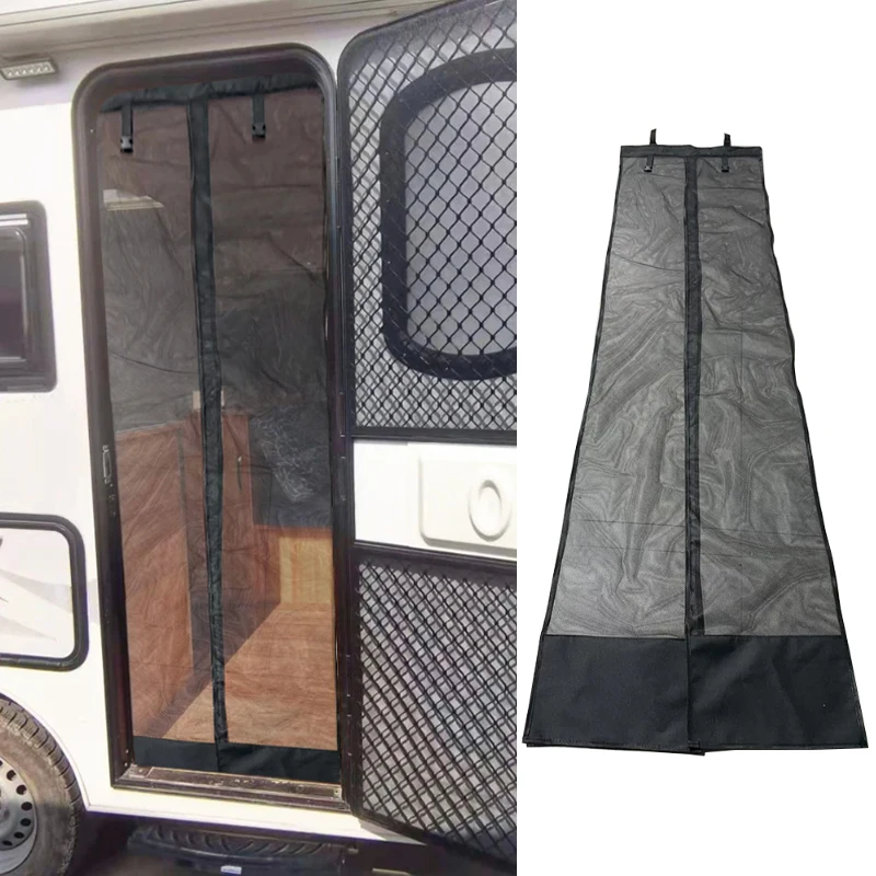 RV Door Mosquito/Fly Screens Net Universal Caravan Entrance Entry Door Mosquito Net For Motorhome Caravan Insect Bugs Outdoor