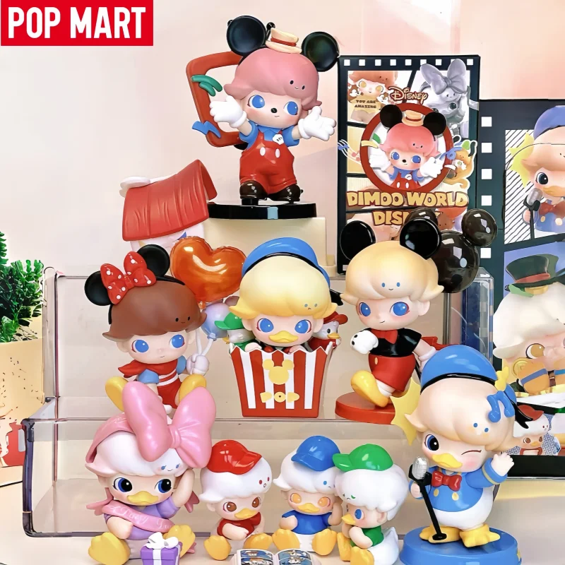 

Горячая POP MART, оригинальная серия Dimoo World X Disney, слепая коробка, игрушки, милая милая загадочная коробка, кукла-дель, мультяшный декор, модная игрушка в подарок
