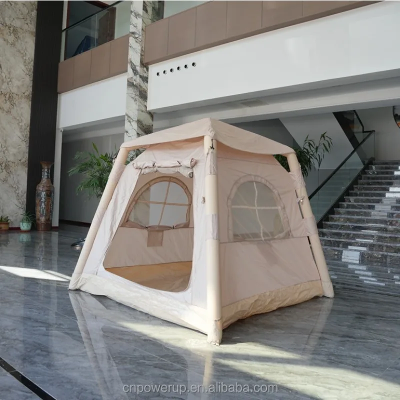 

XMSJ Waterproof Inflatable Tent One Bedroom Four-Season 300D Oxford Cloth PVC Air Column Quick Automatic Opening 2-3 Person All