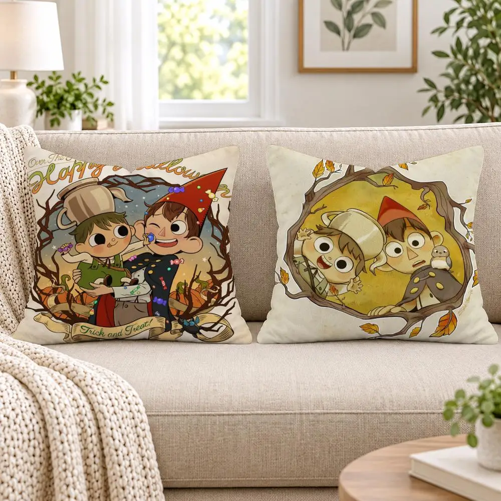 O-Over The G-Garden W-Wall Cushion Cover Short Plush Double-Sided Printing Sofa Bedroom Pillow Case Aesthetic Home Decor