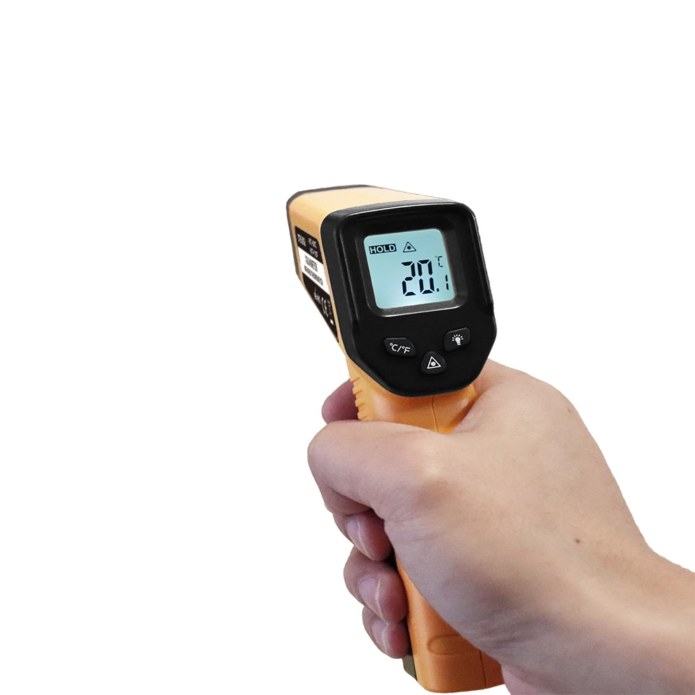 Termómetro infrarrojo Digital de alta precisión, medidor de temperatura, pistola láser, pirómetro, rango-50 ~ 380C, DT8380J