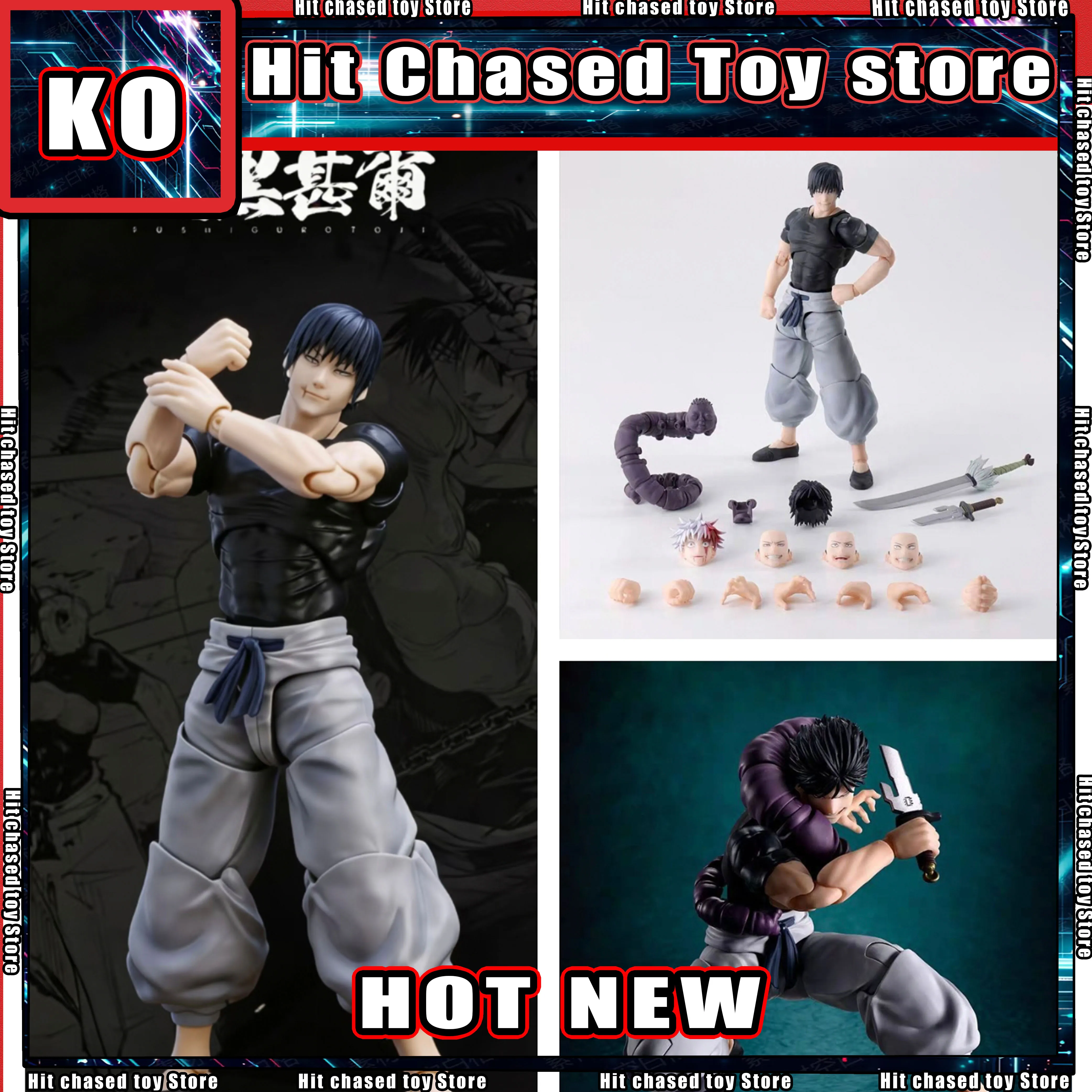 

Hot New KO Bandai S.H.Figuarts Shf Toji Fushiguro Jujutsu Kaisen In Stock Anime Action Collection Figures Model Toys Gifts