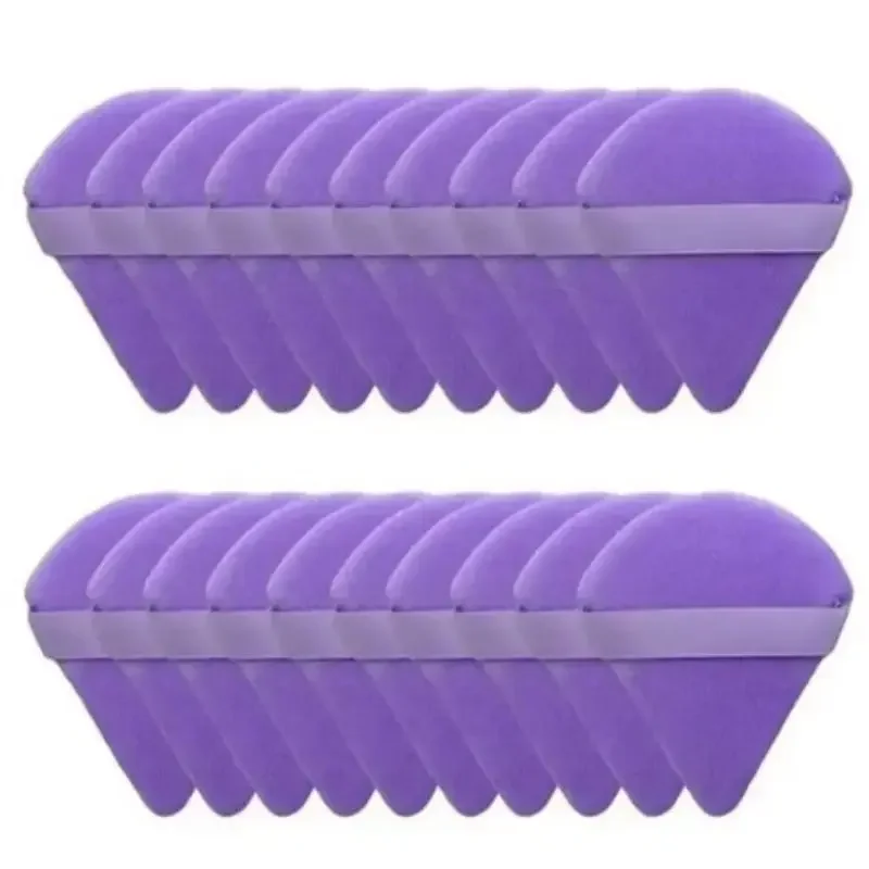 20 stuks nieuwe driehoekige spons soezen met een zacht, huidvriendelijk en delicaat make-upgevoel, geschikt voor thuis of op reis