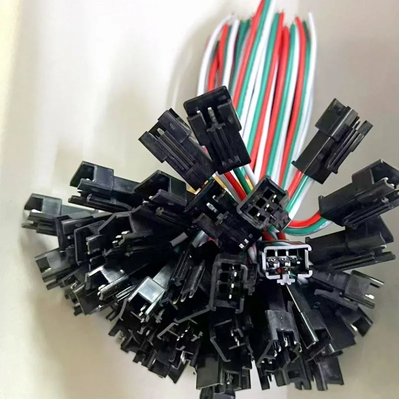 5-50pairs ذكر/أنثى توصيل الأسلاك Led موصل التوصيل جاك محطة كابل بولي كلوريد الفينيل البلاستيك LED شرائط ضوء وماض محطات