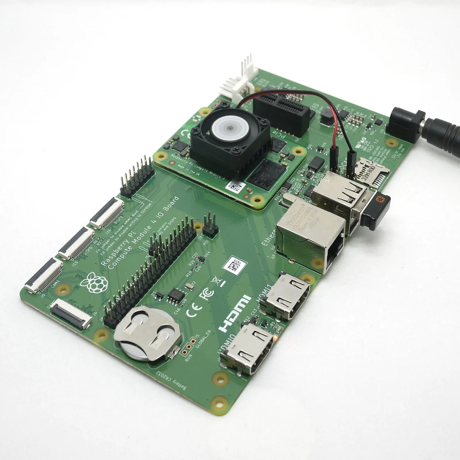 Disipador de calor de ventilador de refrigeración silencioso para Raspberry Pi 4B 3B + 3B Plus Compute Module 4 CM4