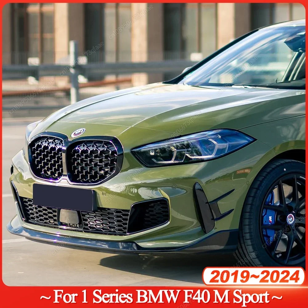 2 шт. для BMW F40 M Sport 118i 120d 128ti M135i xDrive M Performance 2019–2024 передний бампер, губа, боковой спойлер, разделитель, накладка 2 шт. для BMW F40 M Sport 118i 120d 128ti M135i xDrive M Performance 2019–2024 передний бампер, губа, боковой спойлер, разделитель, накладка