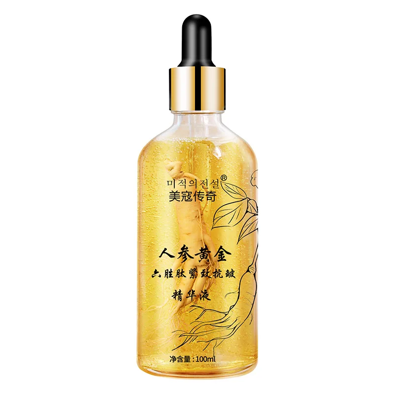 100ml New Ginseng Acetyl Hexapeptide-8 Face Essence Six Peptides Gold Essence Preventing Dryness/cracking and Repairing Serum