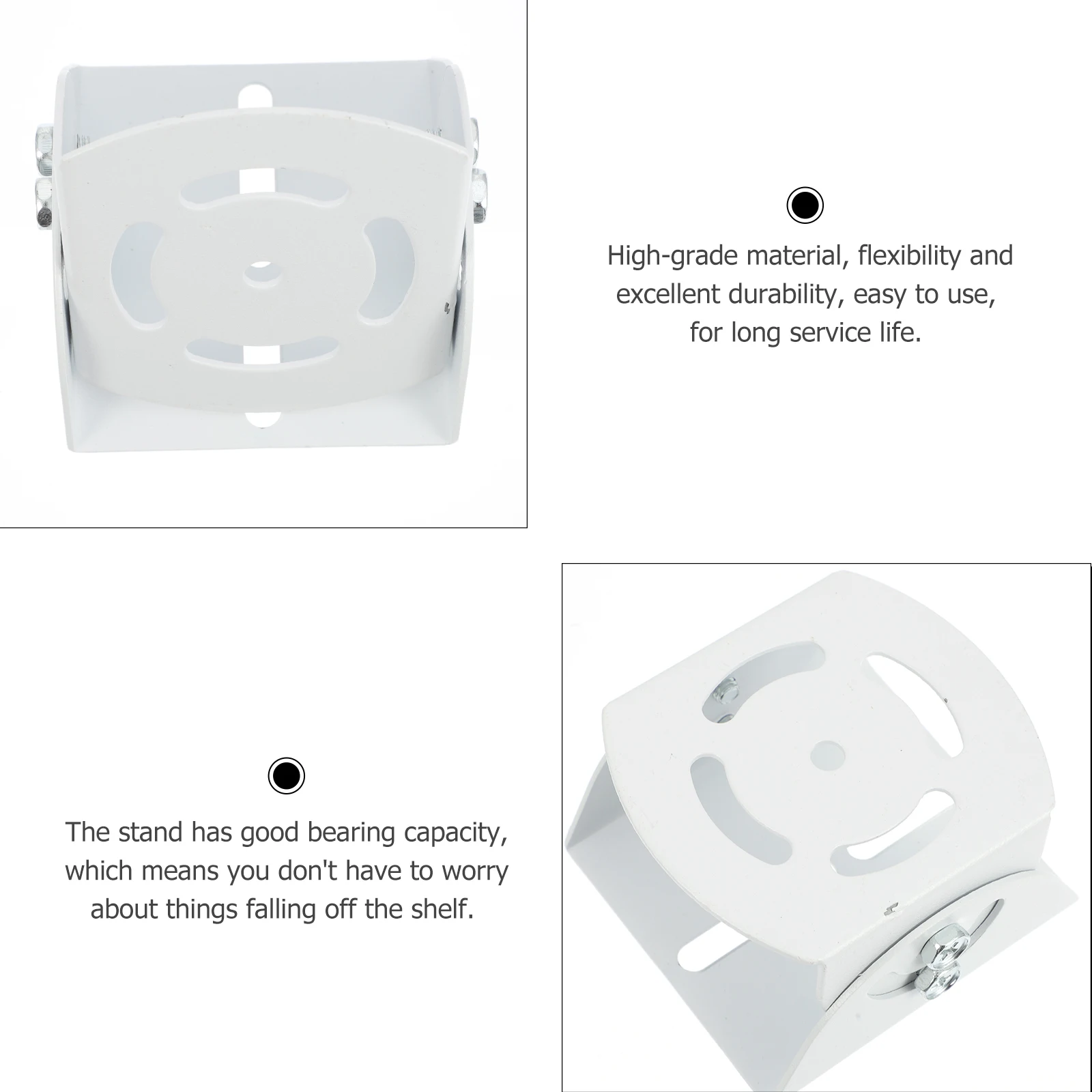 

Storage Bracket Metal Stand Durable Holder Display Rack Protective Wall Mount For Home Security
