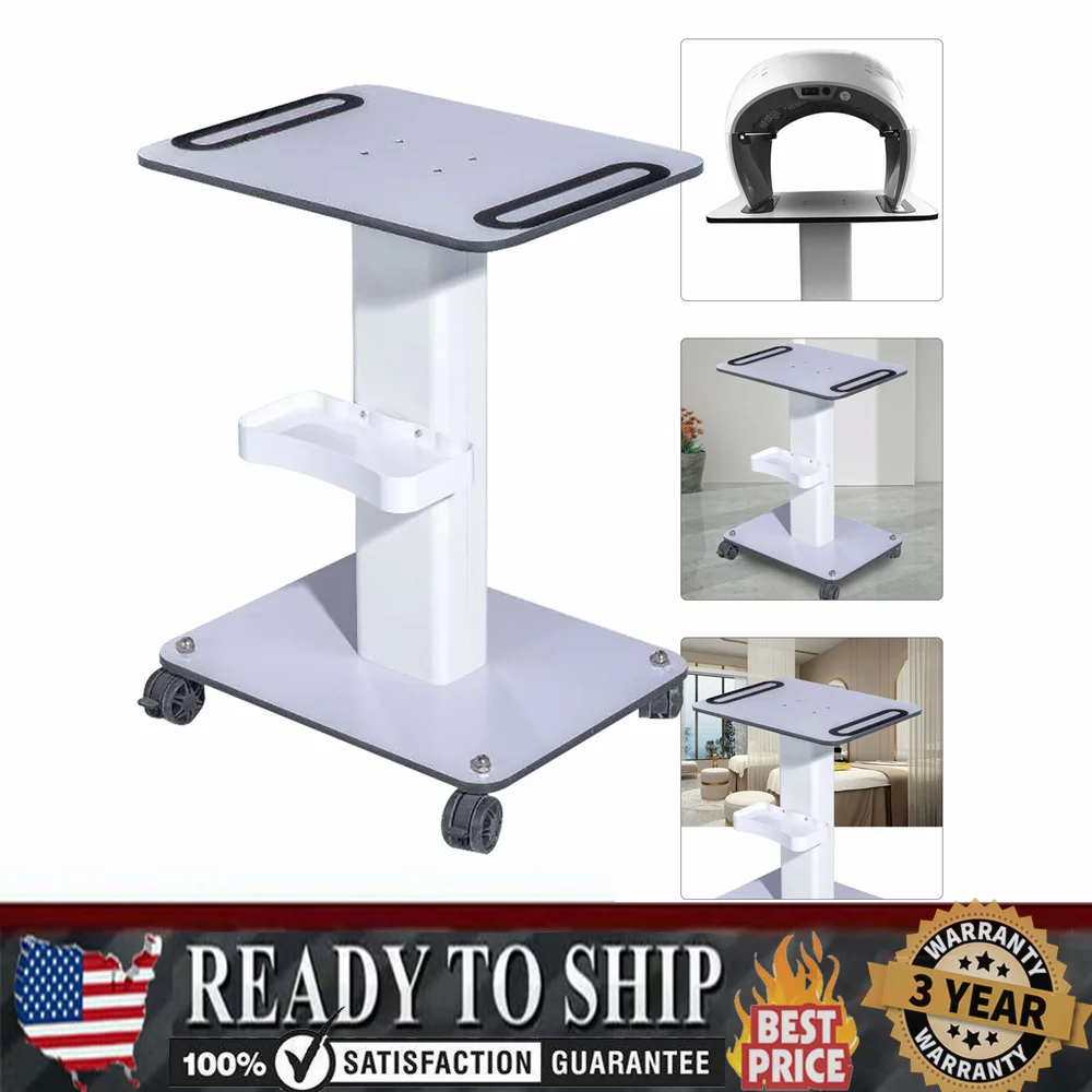 

360° Rolling Salon Trolley Cart Beauty SPA Equipment Storage Machine Organizer Stand