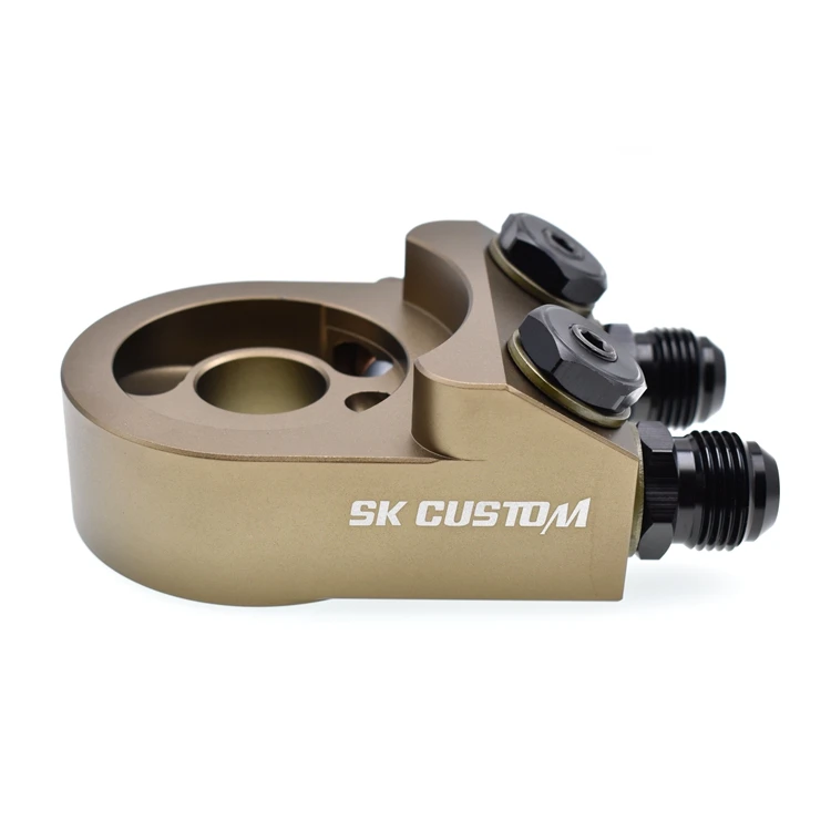 Per Honda Filtro Olio di Raffreddamento Sandwich Filettatura Piastra Adattatore Adattatore Olio In Alluminio Con Connettori M20 * 1.5 E 3/4