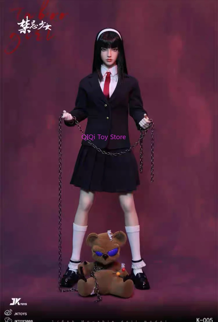 K-005 Ragazza Proibita Ito Junji Tomie versione cosplay 1/6 occhi mobili scultura a doppia testa soldato completamente mobile