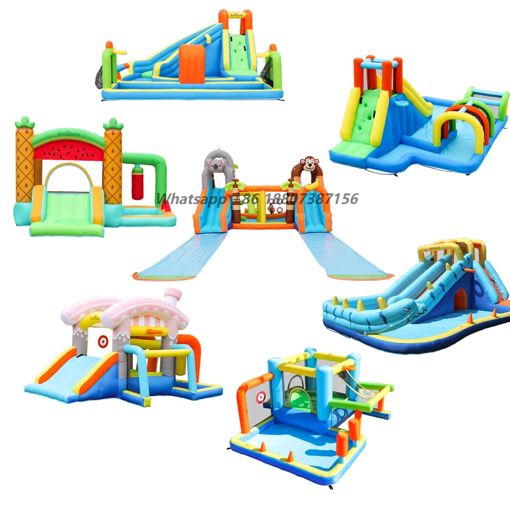 

Outdoor Indoor Home Use Jump Castle Inflatable Water Slide Combo Bouncy Castle Bounce House Jump With Blower Kids