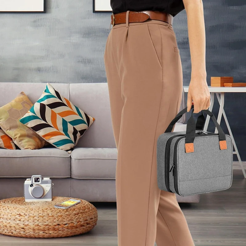 フォトプリンターケース アクセサリーポケット付きフォトプリンターバッグ-AT64