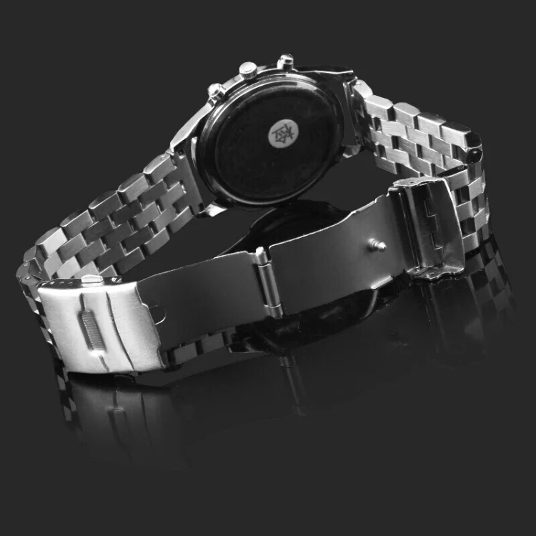 Premium Solid Stainless Steel Watch Band 18mm 20mm 22mm 24mm 26mm Double Safety Buckle Metal Watch Bracelet Strap for Omega