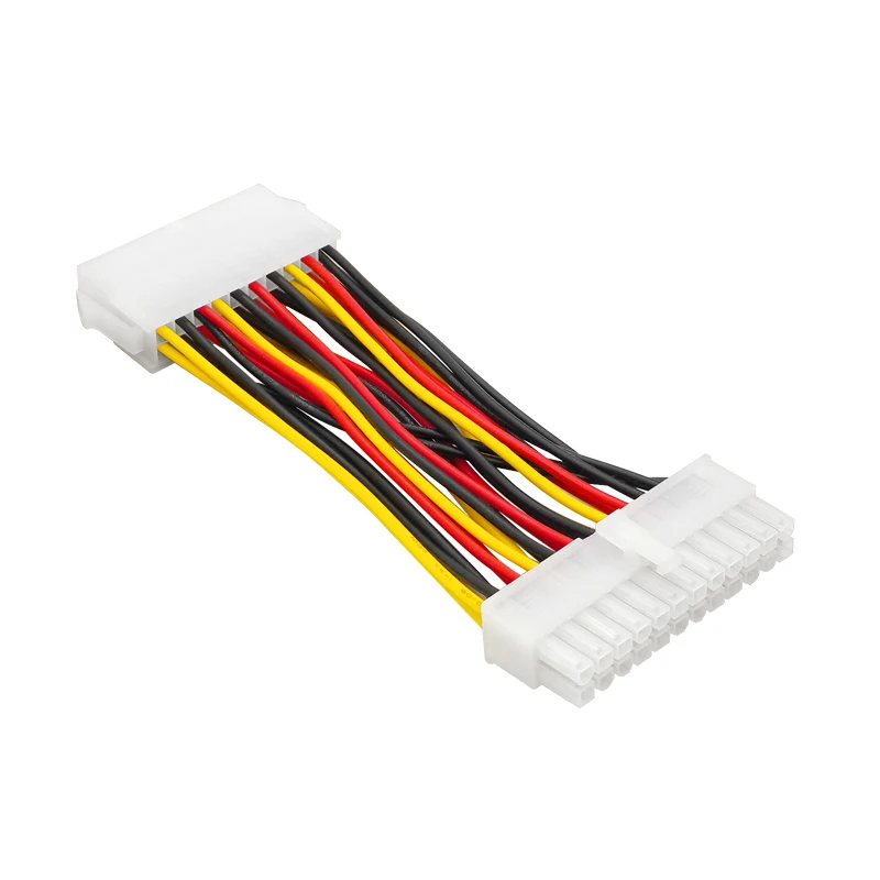 Hot sale E-ATX 20pin Male To 24pin Female M/F power supply adapter cable motherboard