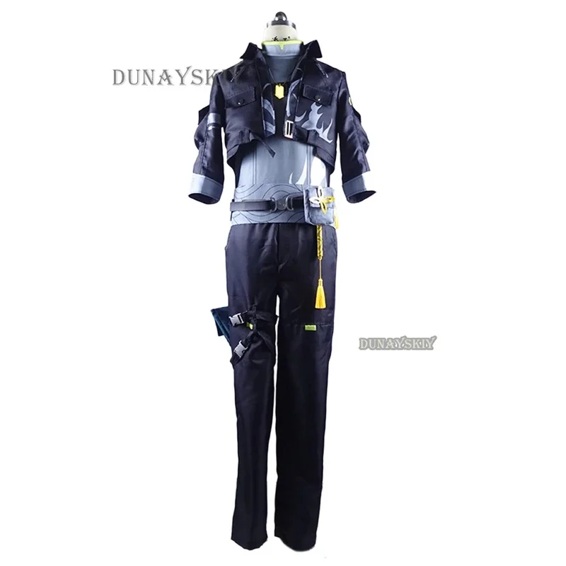 

qq023Wuthering Waves Rover Косплей Костюм Парик Мужская Униформа Главный Персонаж Резонатор Ожерелье Хэллоуин Вечеринка Женщины Мужчины Реквизит